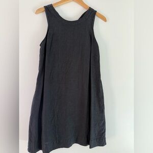 J.Crew Black Sleeveless Shift Dress
